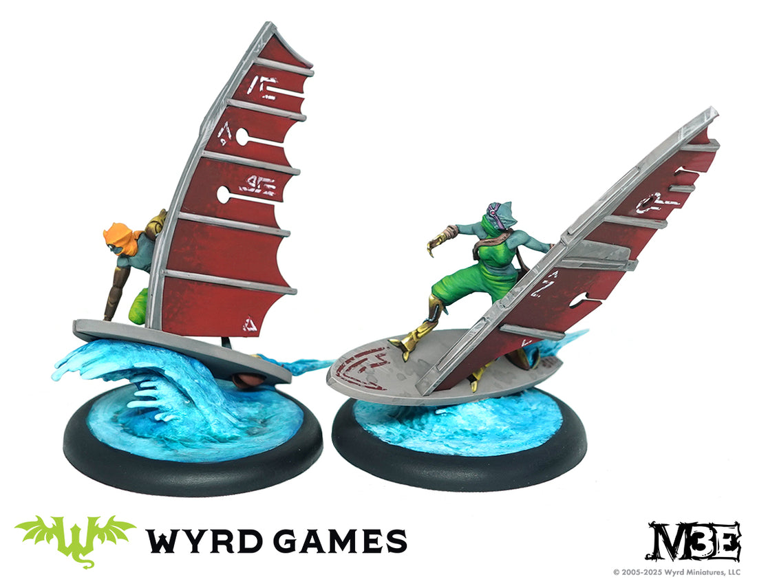 
                    
                      Wyrd Miniatures Slipstreamers set of three detailed miniature figures with dynamic poses and intricate costumes.
                    
                  