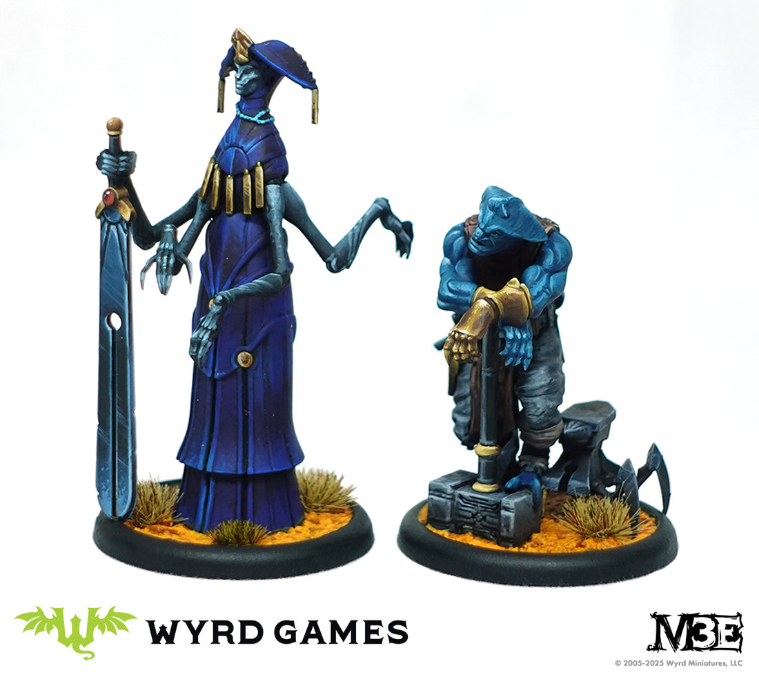 
                    
                      Close-up of the Tenacious Tradition miniature from Wyrd Miniatures, showing detailed sculpting and intricate costume design.
                    
                  