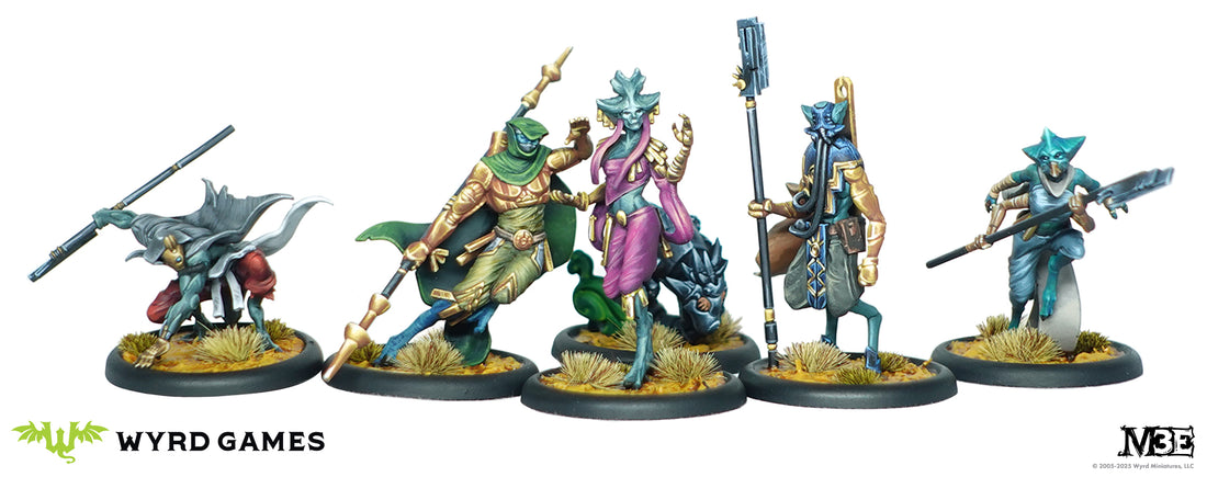 
                    
                      Wyrd Miniatures Tiri Core Box with miniatures, tokens, and accessories for Malifaux tabletop game in a display box
                    
                  