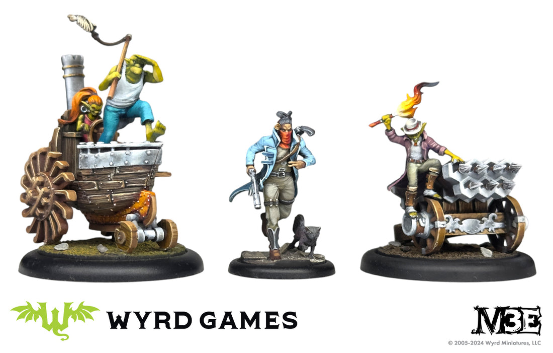 
                    
                      Close-up of Wyrd Miniatures' Unconventional Tactics game card featuring detailed artwork and tactical instructions.
                    
                  
