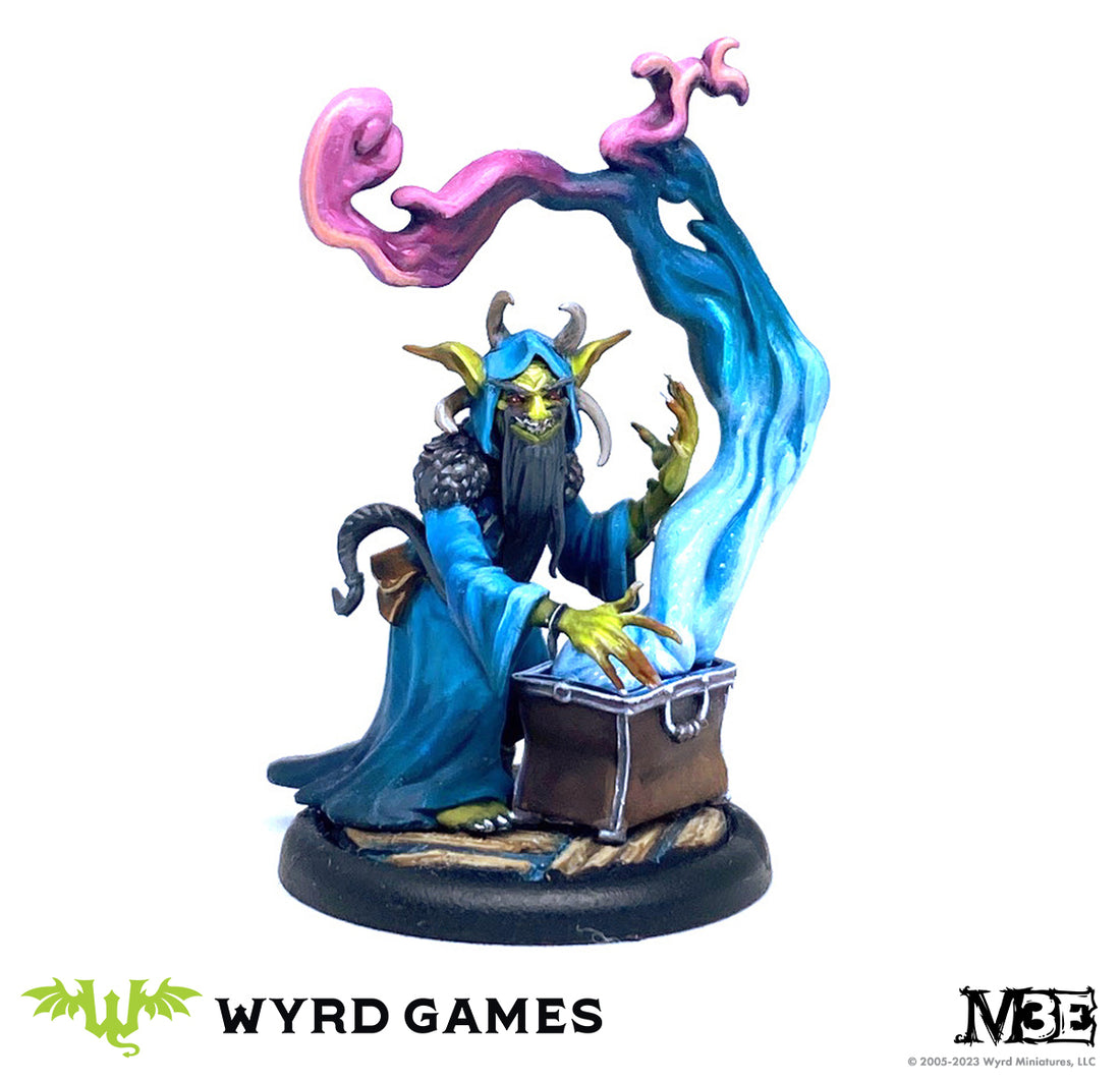 
                    
                      Wyrd Miniatures Wong the Enchanter from the Method to the Madness series, featuring intricate details and mystical elements.
                    
                  