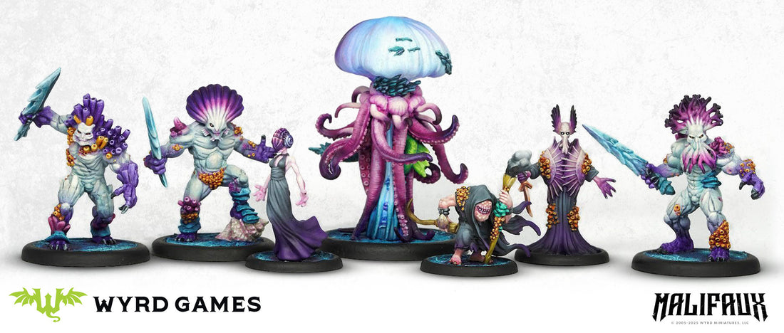 
                    
                      Malifaux Fourth Edition Two Player Starter Box by Wyrd Miniatures, featuring miniatures and accessories for gameplay.
                    
                  