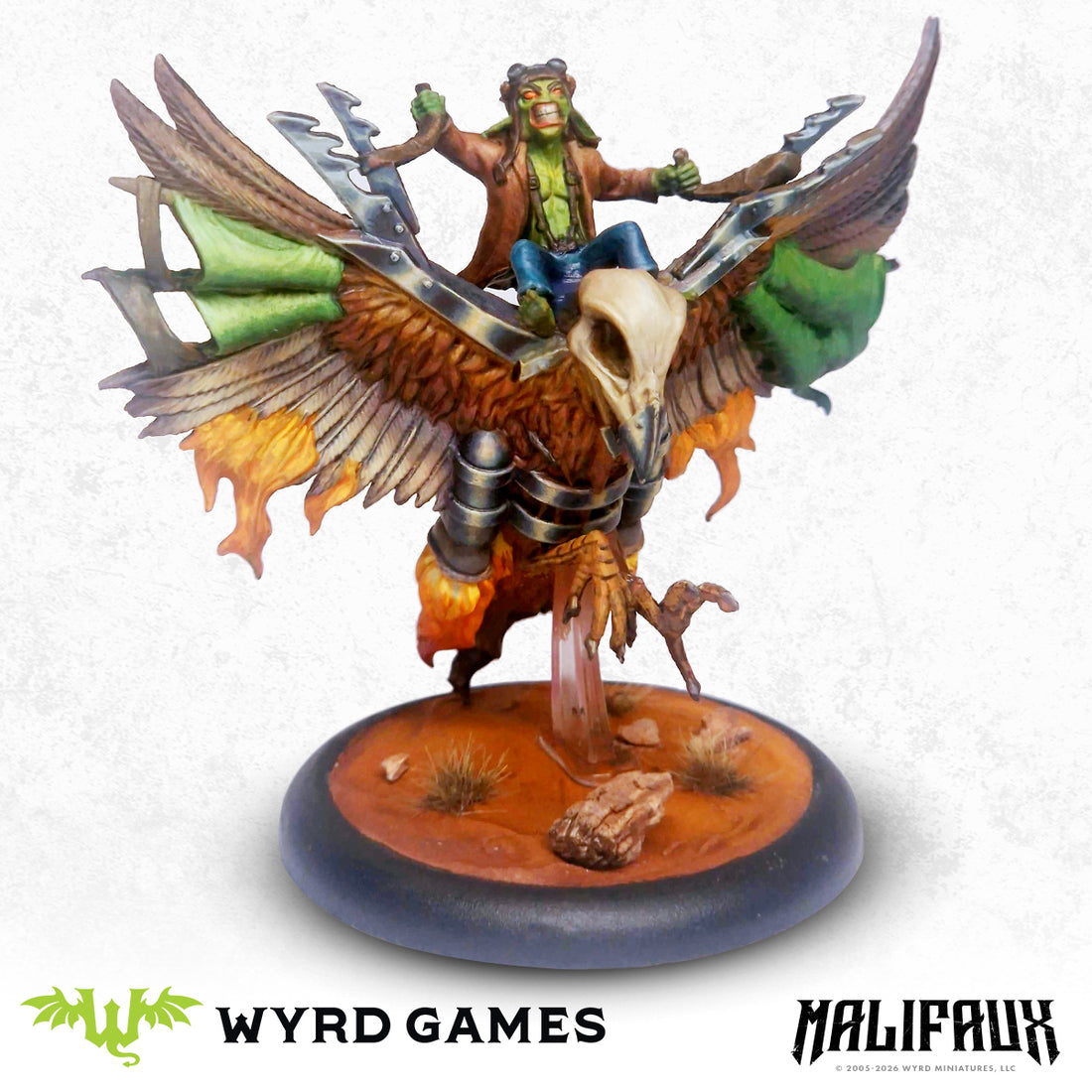 
                    
                      Wyrd Miniatures Race to the Finish game piece featuring a detailed drumstick model on a dark background.
                    
                  
