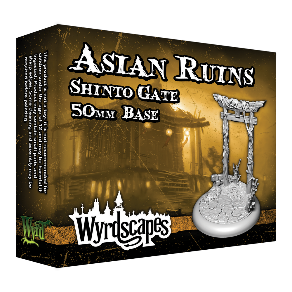 WyrdScapes Asian Ruins 50mm Gate base box