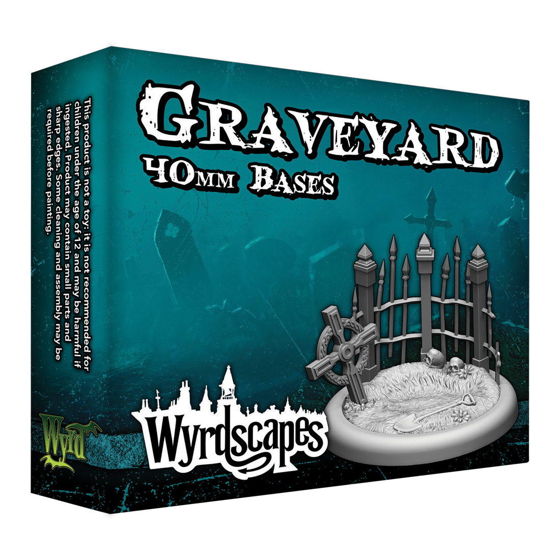 
                    
                      WyrdScapes Graveyard 40mm bases box
                    
                  
