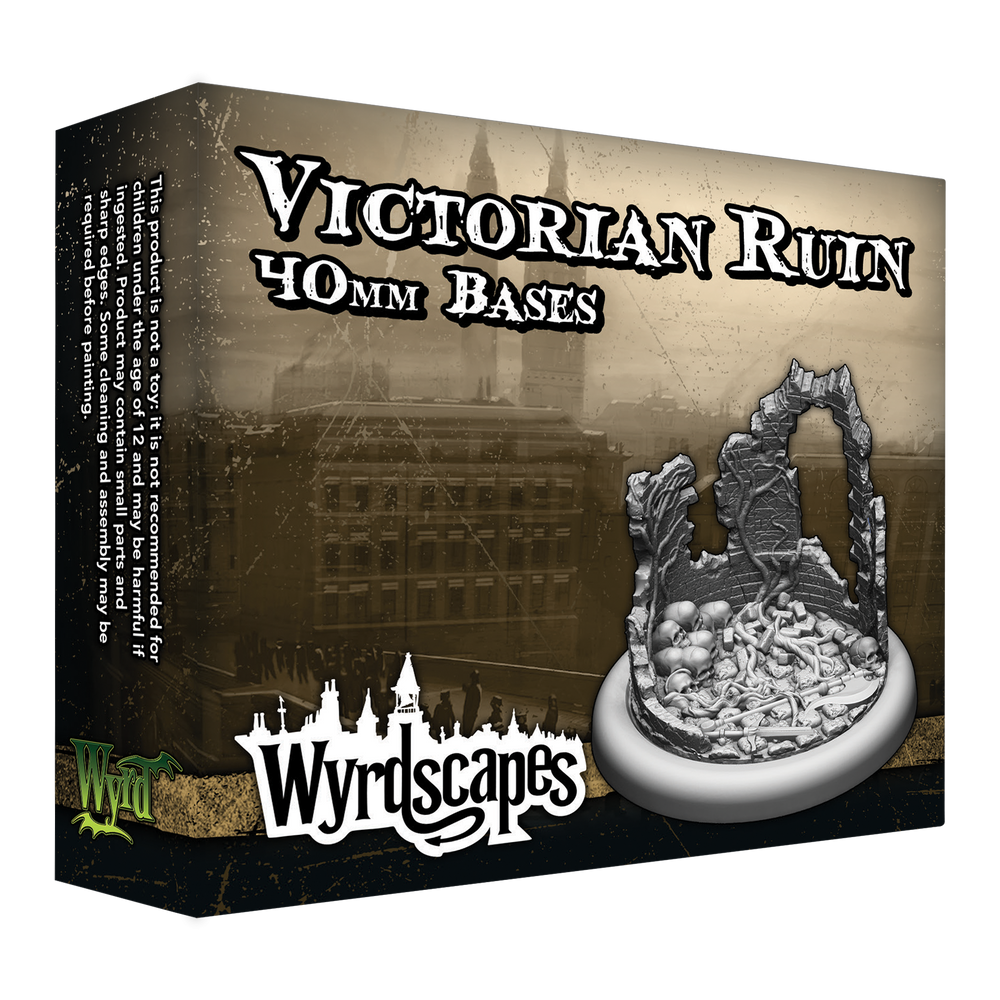 Wyrdscapes Victorian Ruin 40mm Bases box