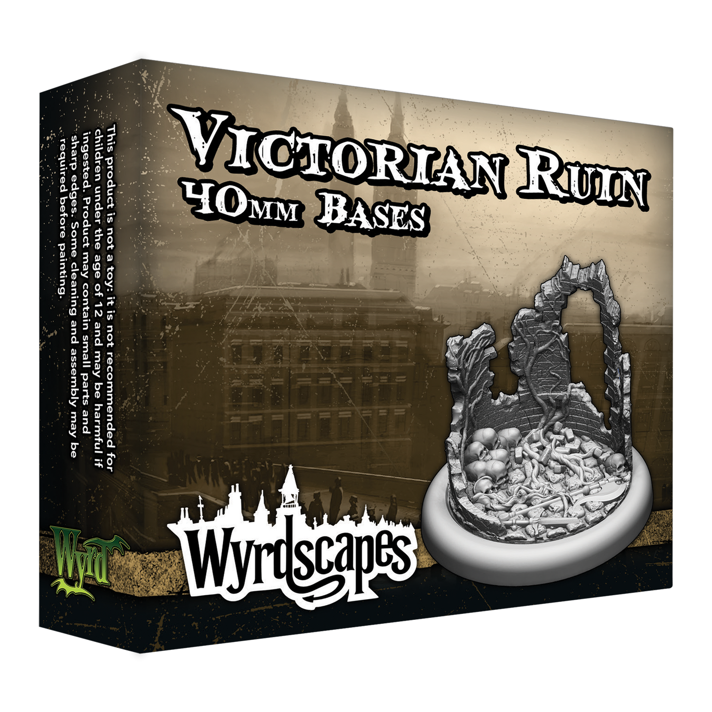 Wyrdscapes Victorian Ruin 40mm Bases box