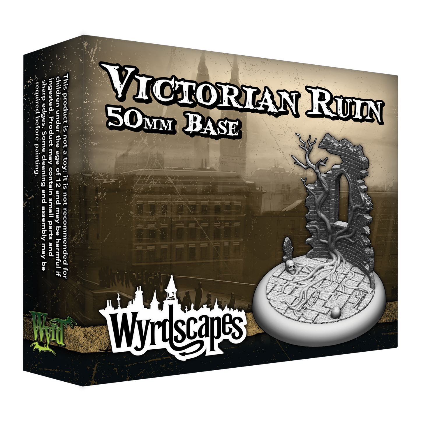 Wyrdscapes Victorian Ruin 50mm Base box