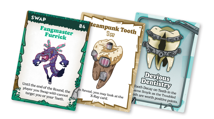 
                    
                      Wyrd Miniatures Smyle: Lie Through Your Teeth! card game box featuring colorful artwork and game title on the front.
                    
                  