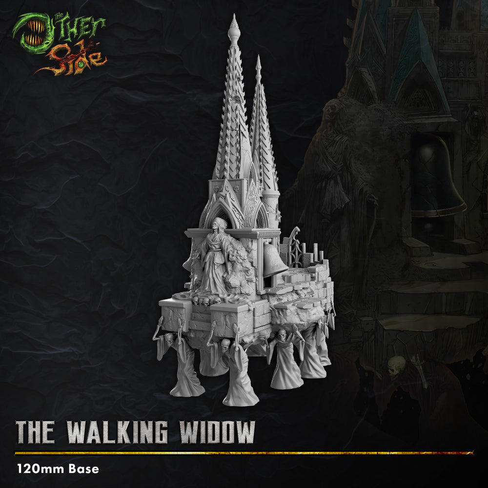 The Walking Widow digital STL for The Other Side, showing the mausoleum model.
