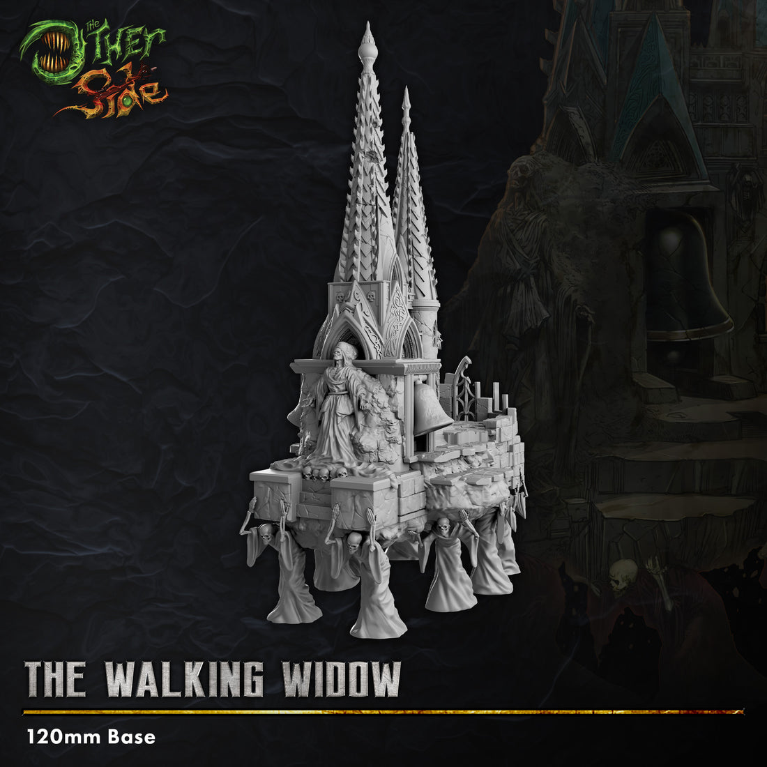 
                    
                      The Walking Widow digital STL for The Other Side, showing the mausoleum model.
                    
                  