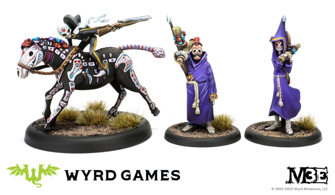 
                    
                      Limited edition Rotten Harvest La Noche de Duelo Malifaux box by Wyrd Miniatures featuring miniatures and game components.
                    
                  