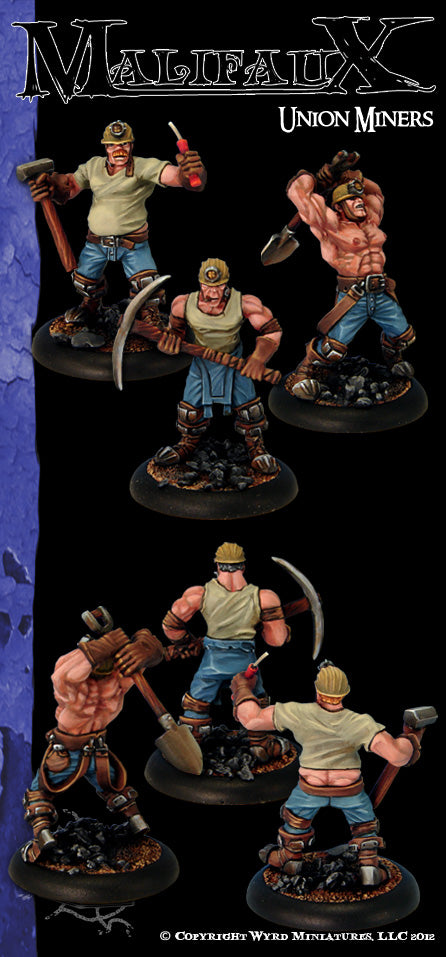 Malifaux Classics: Union Miner (3 Pack) - Wyrd Miniatures - Online Store