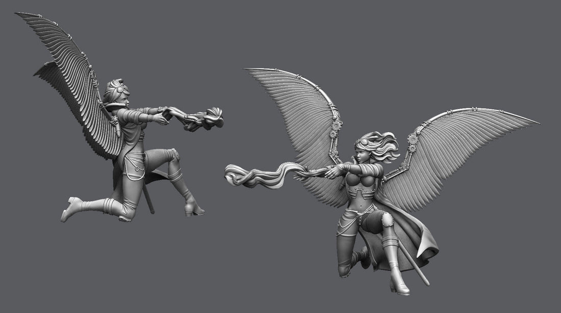 
                    
                      Limited edition Wyrd Kaeris miniatures figure with detailed paintwork, showcasing her fiery pose and intricate costume design.
                    
                  