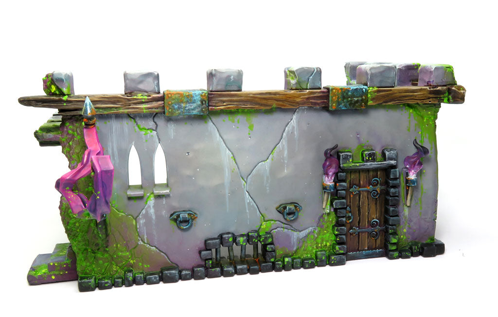 
                    
                      Malifaux terrain piece from WyrdScapes Makeshift Defenses set featuring makeshift barriers and tactical cover elements.
                    
                  