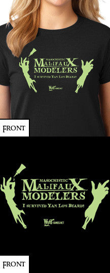 
                  
                    Load image into Gallery viewer, Masochistic Malifaux Modelers T-Shirt - Wyrd Miniatures - Online Store
                  
                