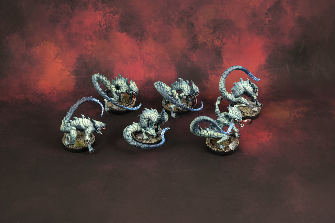
                    
                      Wyrd Miniatures Barbed Crawlers from The Other Side Unit Box, detailed miniature figures with barbed creature design.
                    
                  