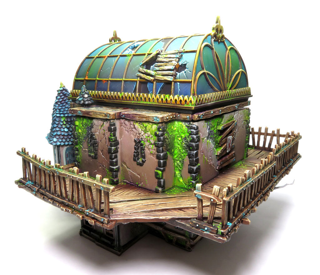 
                    
                      WyrdScapes Solarium Malifaux terrain piece by Wyrd Miniatures featuring a detailed, futuristic structure with glowing accents.
                    
                  