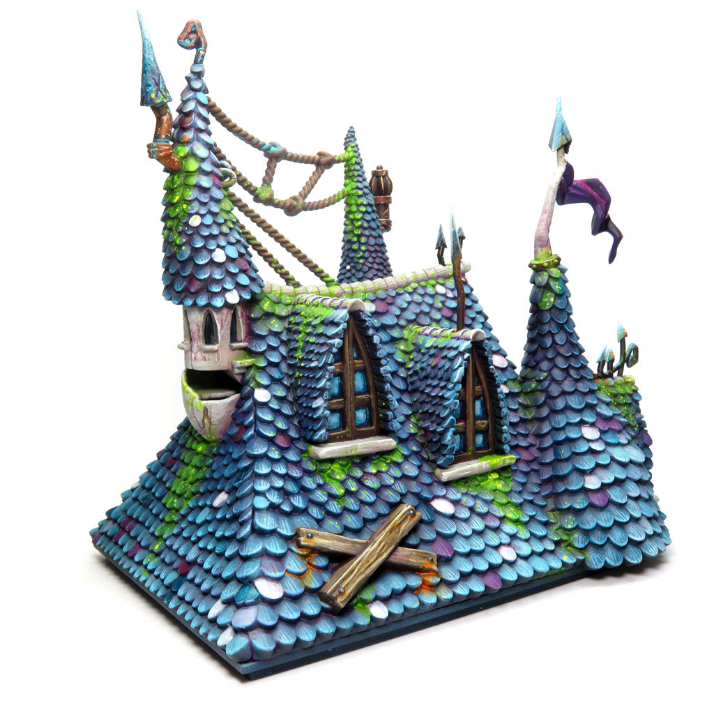 
                    
                      Detailed image of Wyrdscapes Haunted Spires Malifaux terrain featuring tall, intricately designed fantasy stone spires.
                    
                  