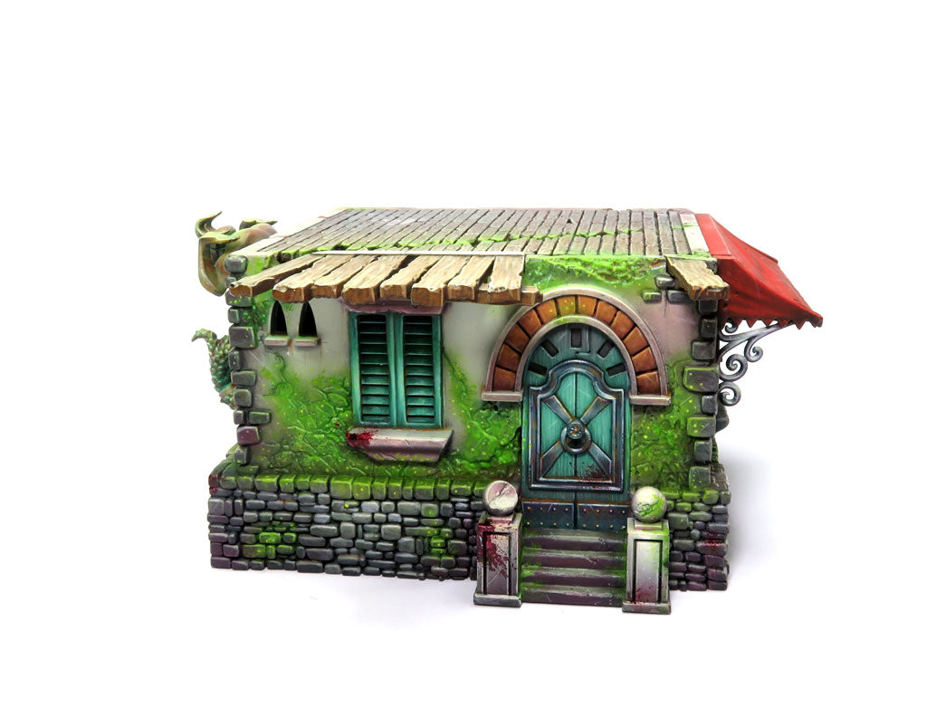
                    
                      Malifaux terrain Wyrdscapes Haunted Spires with dark, eerie spire structures for tabletop gaming scenery.
                    
                  
