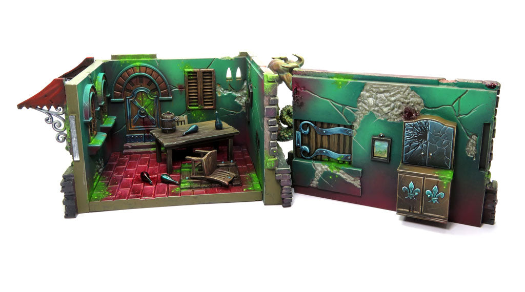 
                    
                      Detailed image of Wyrdscapes Haunted Spires Malifaux terrain featuring tall, eerie spires with weathered textures and gothic architecture.
                    
                  