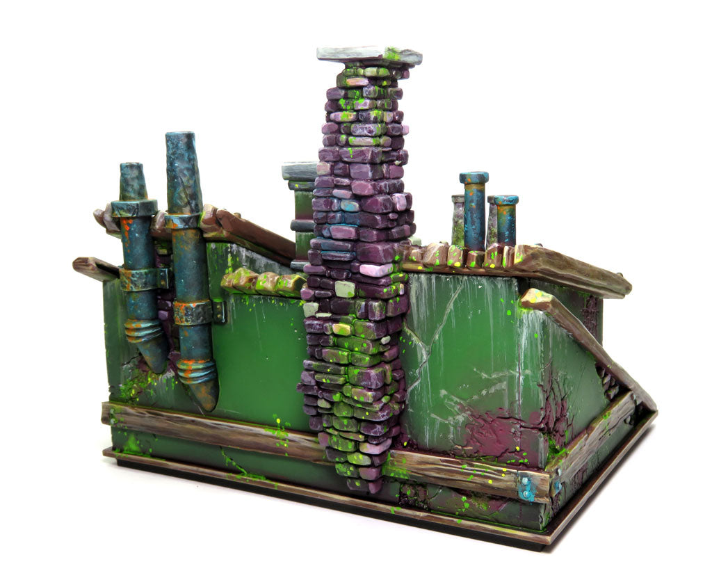 
                    
                      WyrdScapes Abandoned Store Malifaux terrain miniature by Wyrd Miniatures, featuring a dilapidated, detailed store scene.
                    
                  