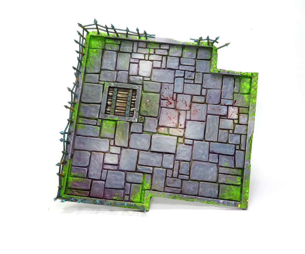 
                    
                      WyrdScapes Abandoned Store Malifaux terrain piece featuring a dilapidated shop interior with broken furniture and worn walls.
                    
                  
