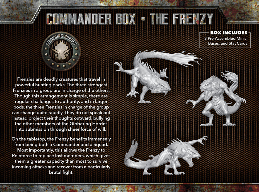 
                    
                      Back view of Wyrd's The Frenzy TOS Commander box showing detailed artwork and game components inside.
                    
                  