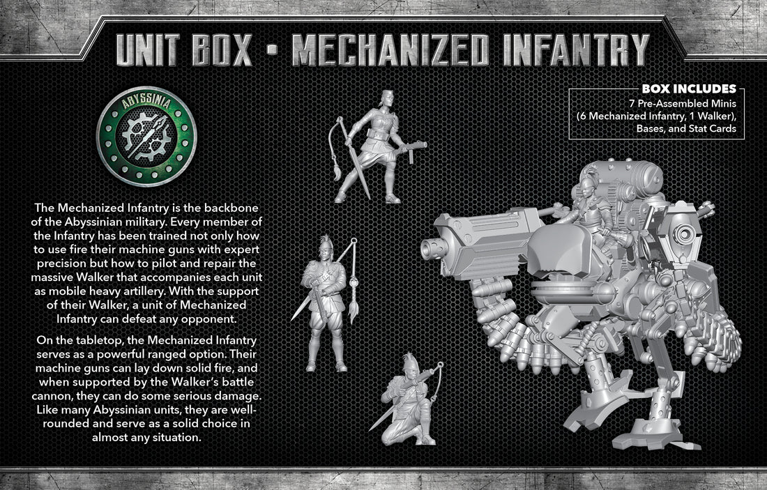 
                    
                      Mechanized Infantry - Wyrd Miniatures - Online Store
                    
                  