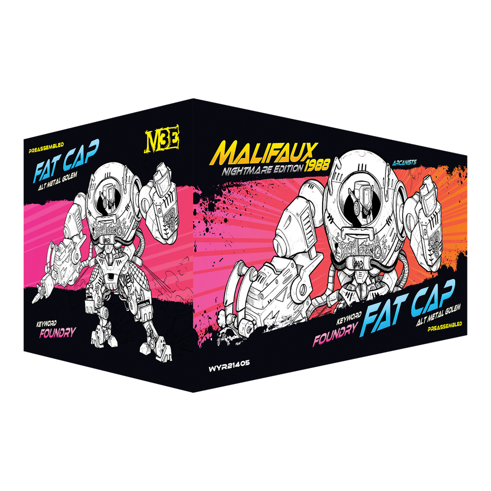 Nightmare Edition - Malifaux 1988 - Fat Cap - Alternative Metal Golem - Wyrd Miniatures - Online Store