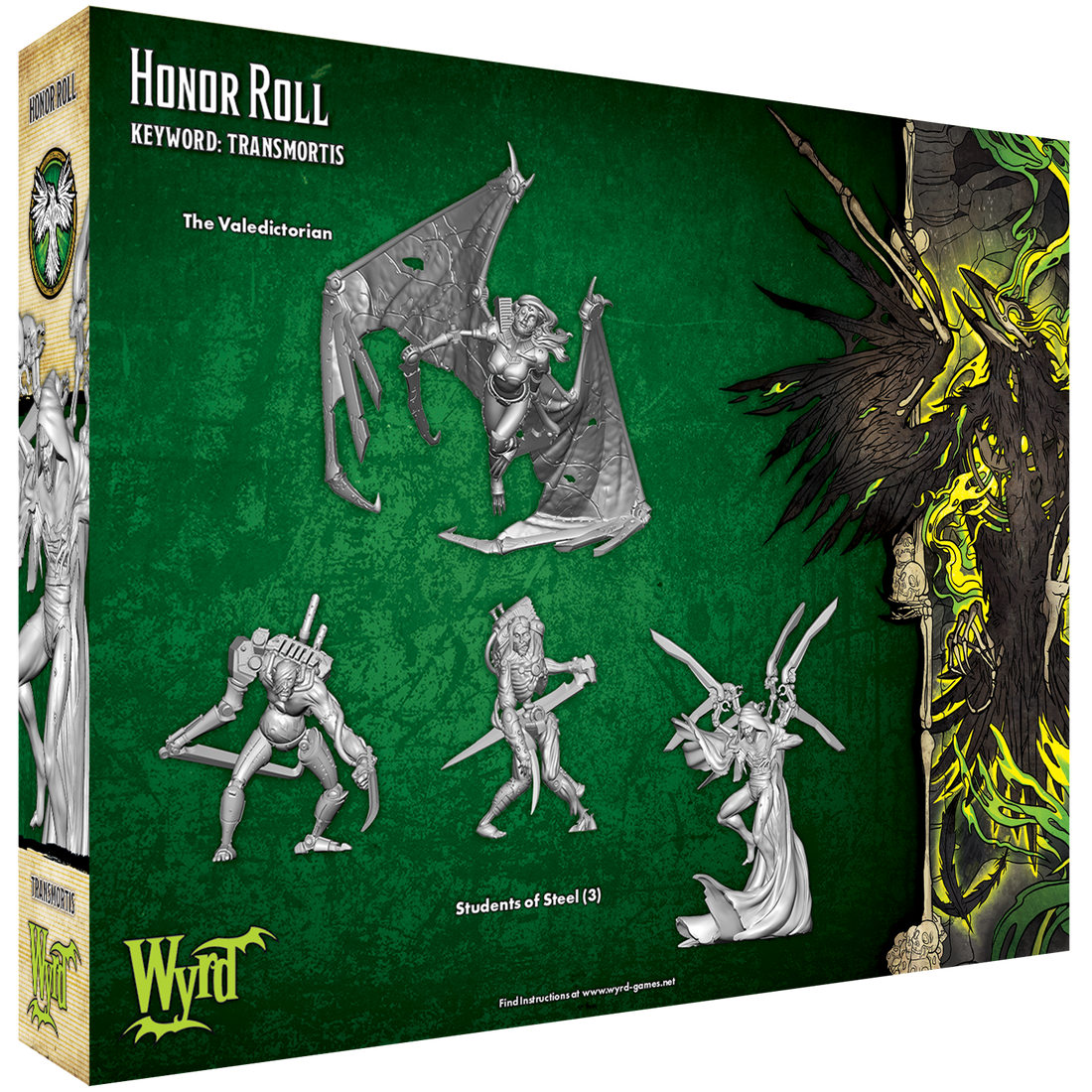 
                    
                      Wyrd Miniatures Honor Roll set with detailed painted figures and decorative base, showcasing a fantasy-themed miniature display.
                    
                  