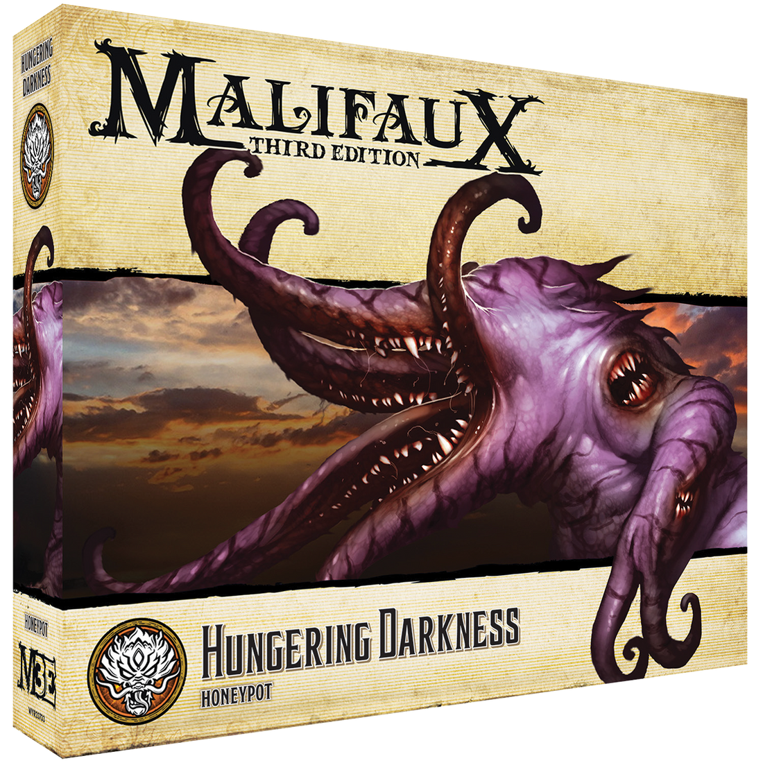 
                    
                      Front view of the Hungering Darkness miniature toy from Wyrd Miniatures' Toys & Games collection.
                    
                  
