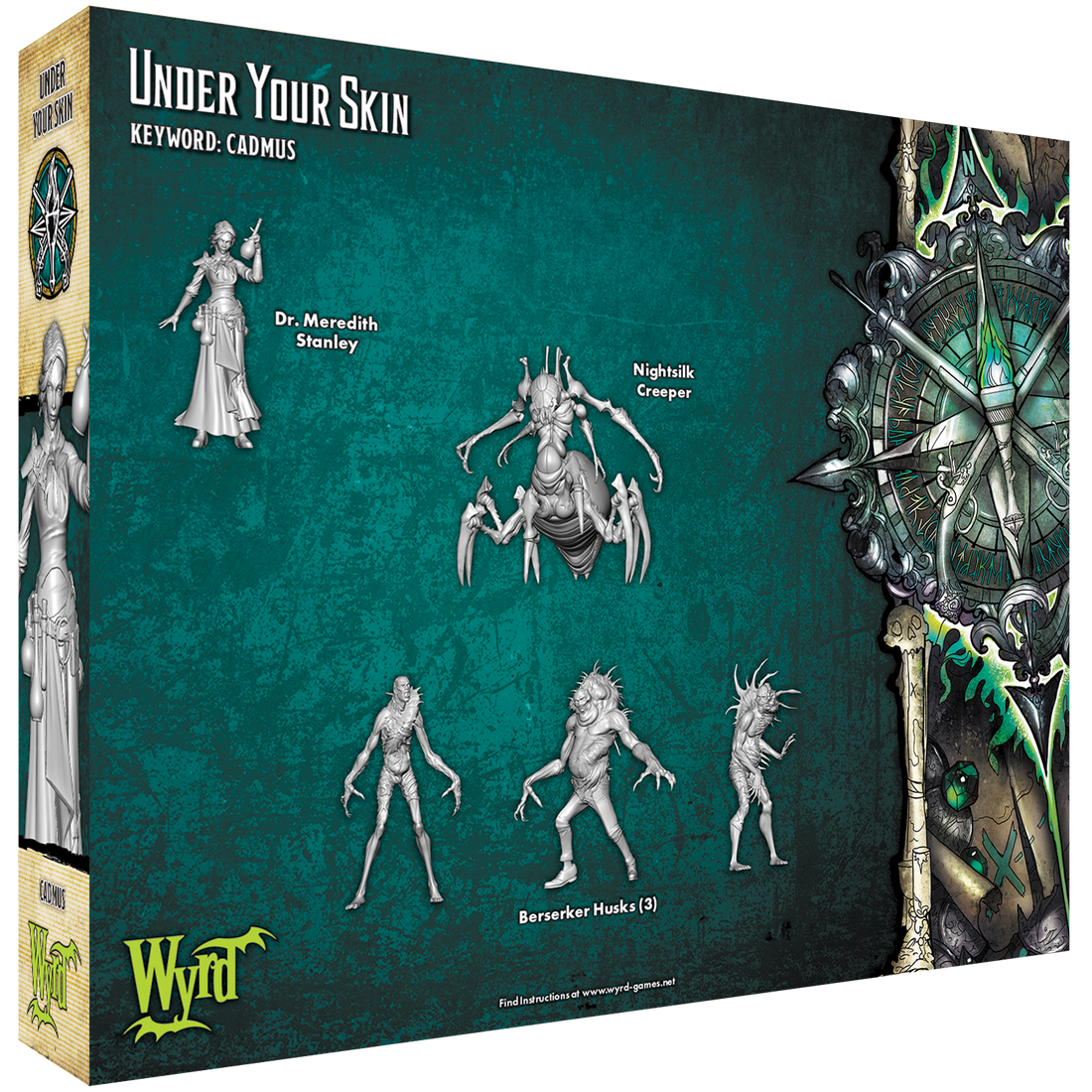 
                    
                      Back view of Wyrd Miniatures' "Under Your Skin" figure, showcasing detailed character armor and intricate design.
                    
                  
