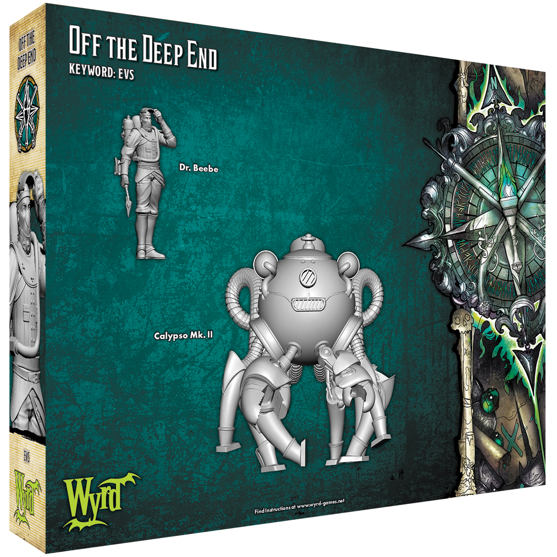 
                    
                      Back view of Wyrd Miniatures' Off The Deep End model, showing detailed aquatic-themed design and intricate craftsmanship.
                    
                  
