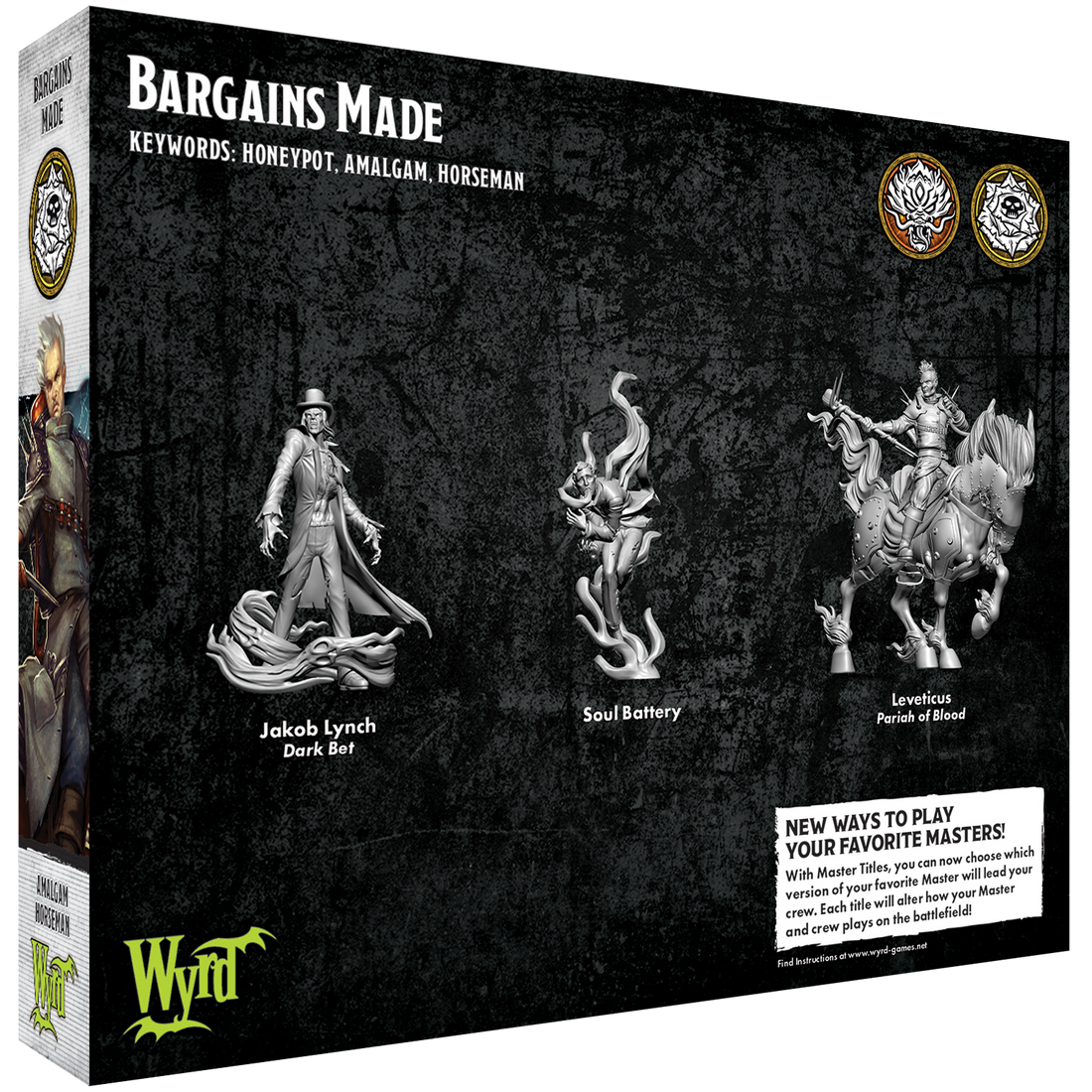 
                    
                      Back view of Wyrd Miniatures Malifaux Bargains Made miniature, showcasing detailed character design and intricate costume features.
                    
                  