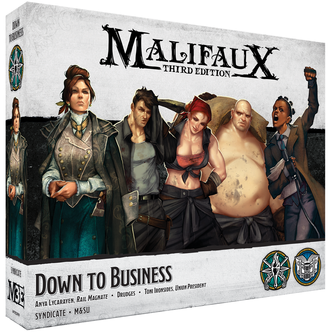 
                    
                      Front view of Wyrd Miniatures' Down to Business figurine, showcasing detailed character design and craftsmanship.
                    
                  