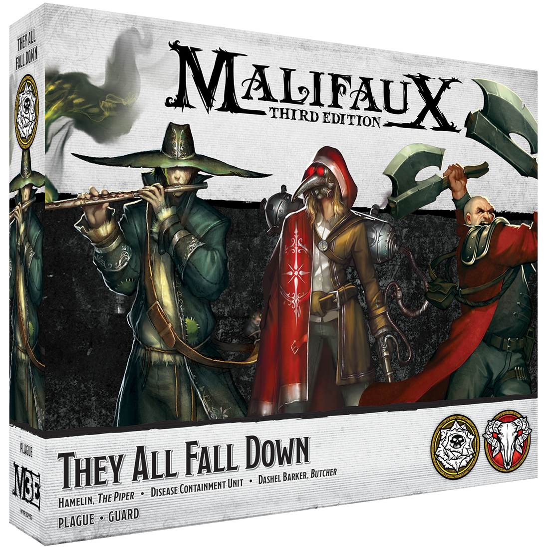 
                    
                      Wyrd Miniatures They All Fall Down tabletop game box front showing illustrated cover art and game title.
                    
                  