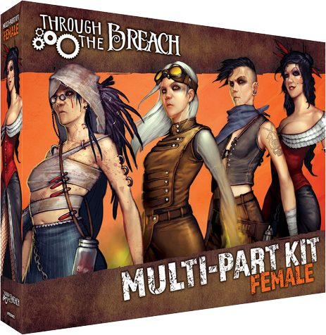 
                    
                      Wyrd Female Multi-part Kit featuring detailed parts in a box, showing assembled figurine components for tabletop gaming or modeling.
                    
                  