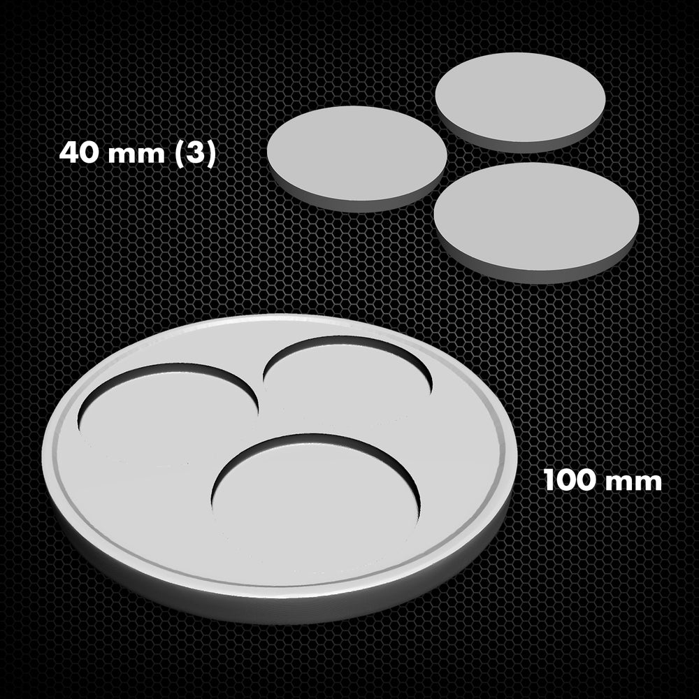 Wyrd Miniatures Malifaux Morgue 50mm Bases - 1 Count (Unpainted, Assembly May Be Required)