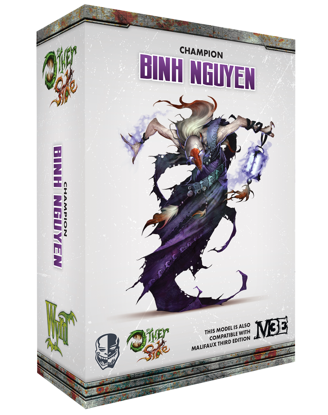 
                    
                      Front view of Binh Nguyen, a character from The Other Side Box by Wyrd Miniatures, featuring detailed sculpting and dynamic pose.
                    
                  
