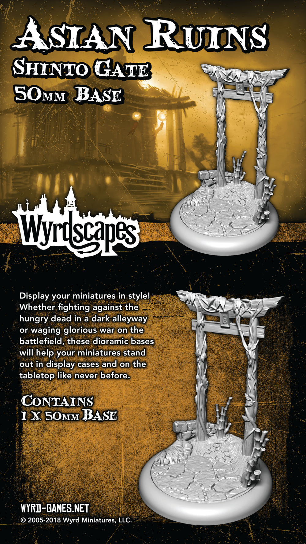 Asian Ruins 50mm Gate - Wyrd Miniatures - Online Store