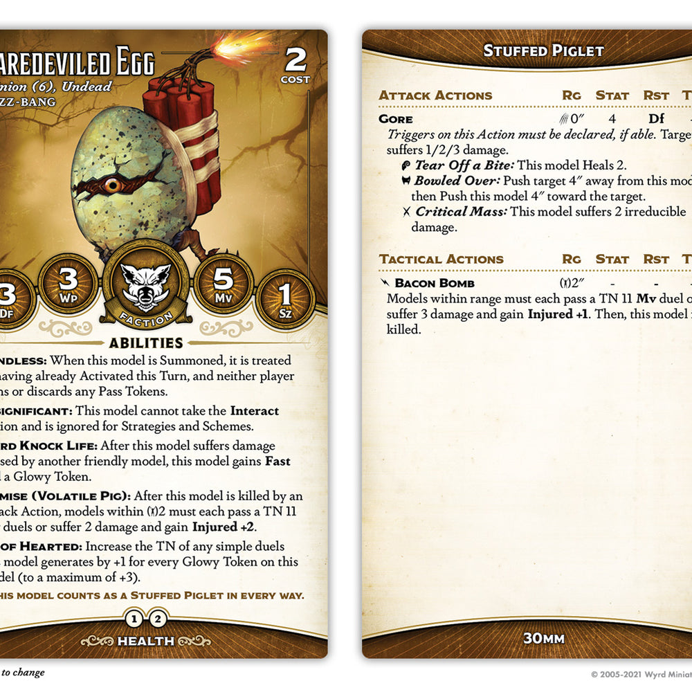 
                  
                    Limited Edition - Eggapult and Daredeviled Egg - Wyrd Miniatures - Online Store
                  
                