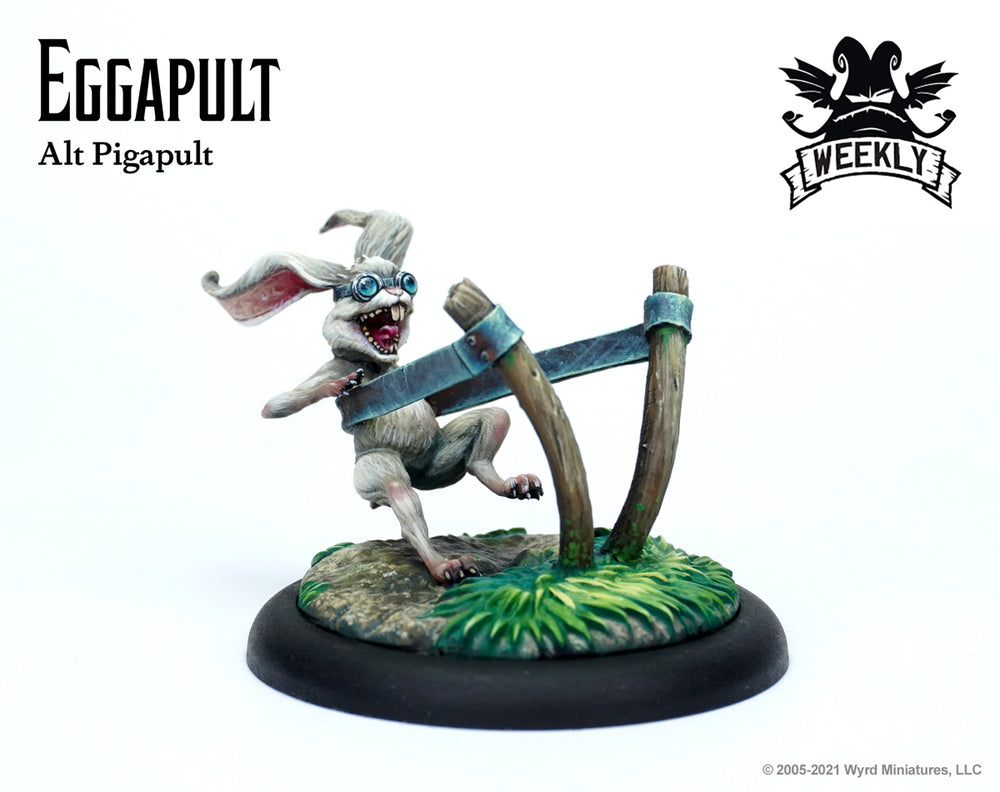 Limited Edition - Eggapult and Daredeviled Egg - Wyrd Miniatures - Online Store