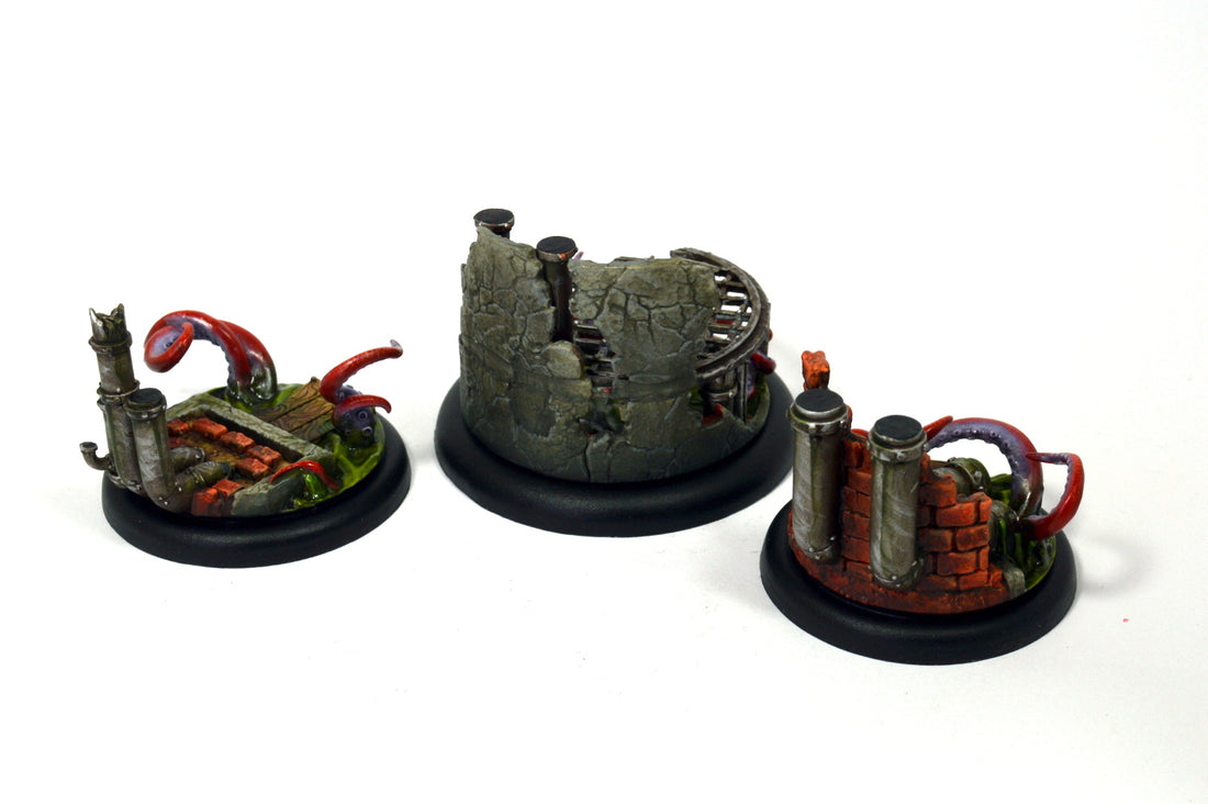 
                    
                      Wyrdscape Sewer 50mm base from Wyrd Miniatures, featuring detailed sewer-themed design for Malifaux miniature bases.
                    
                  