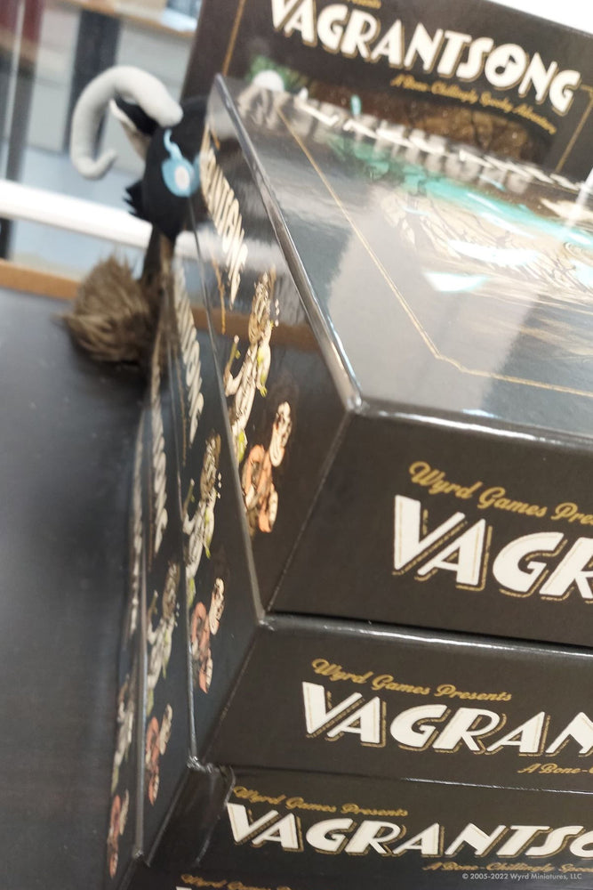 
                  
                    Load image into Gallery viewer, Vagrantsong DC Plushie (and three exclusive Junk Cards) - Wyrd Miniatures - Online Store
                  
                