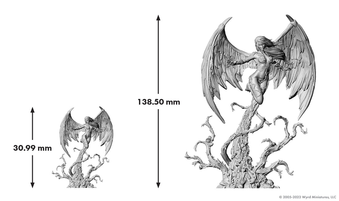 
                    
                      Malifaux Iconic - The Fae Queen Titania miniature from Wyrd Miniatures' Iconic Box, detailed fantasy figure with intricate design.
                    
                  