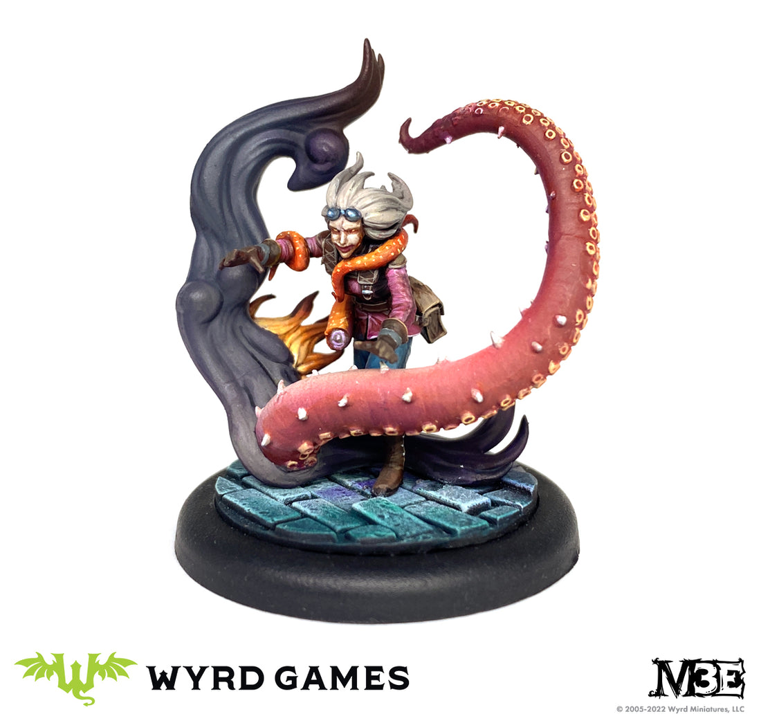 
                    
                      Miniature of Maxine Agassiz from Wyrd Miniatures' Navigating Chaos game, detailed monomaniacal character figure.
                    
                  