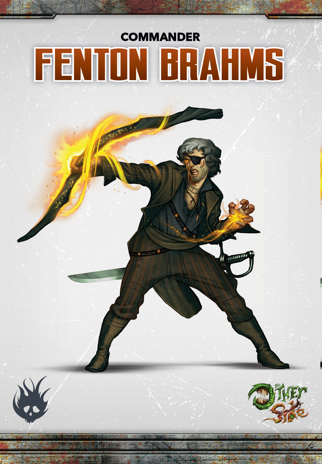 
                    
                      Fenton Brahms character box from The Other Side by Wyrd Miniatures, featuring detailed miniatures in a display box.
                    
                  