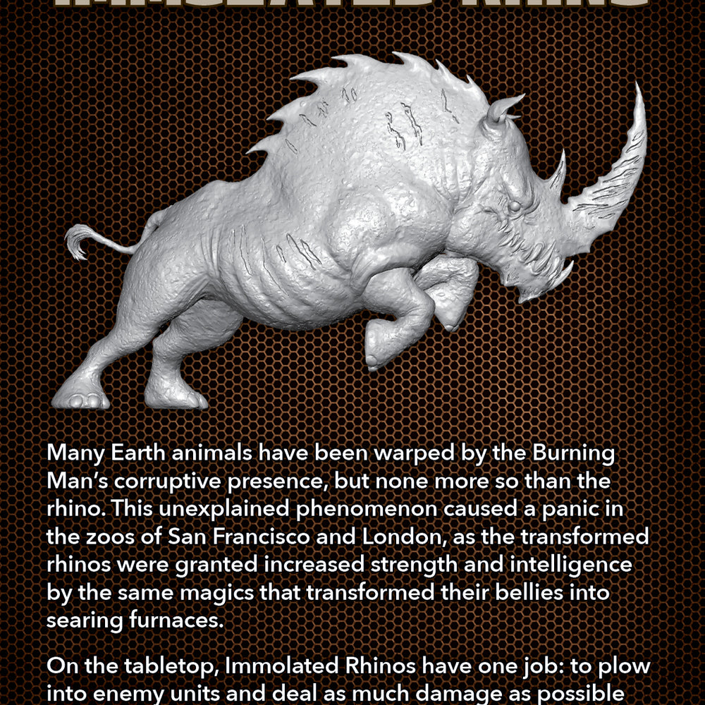 Immolated Rhino - Wyrd Miniatures - Online Store