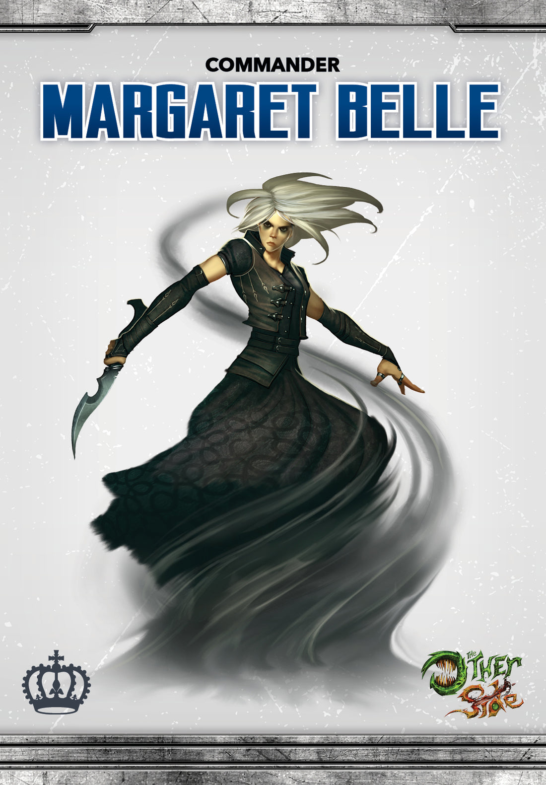 
                    
                      Front view of Wyrd Miniatures Margaret Belle The Other Side Character Box, detailed miniature with intricate sculpting.
                    
                  
